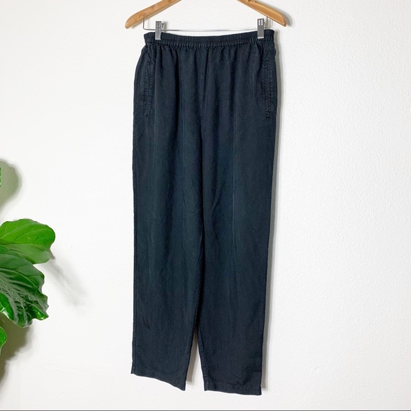 Vintage Valerie Stevens Petite Pure Silk Pants - Picture 1 of 8